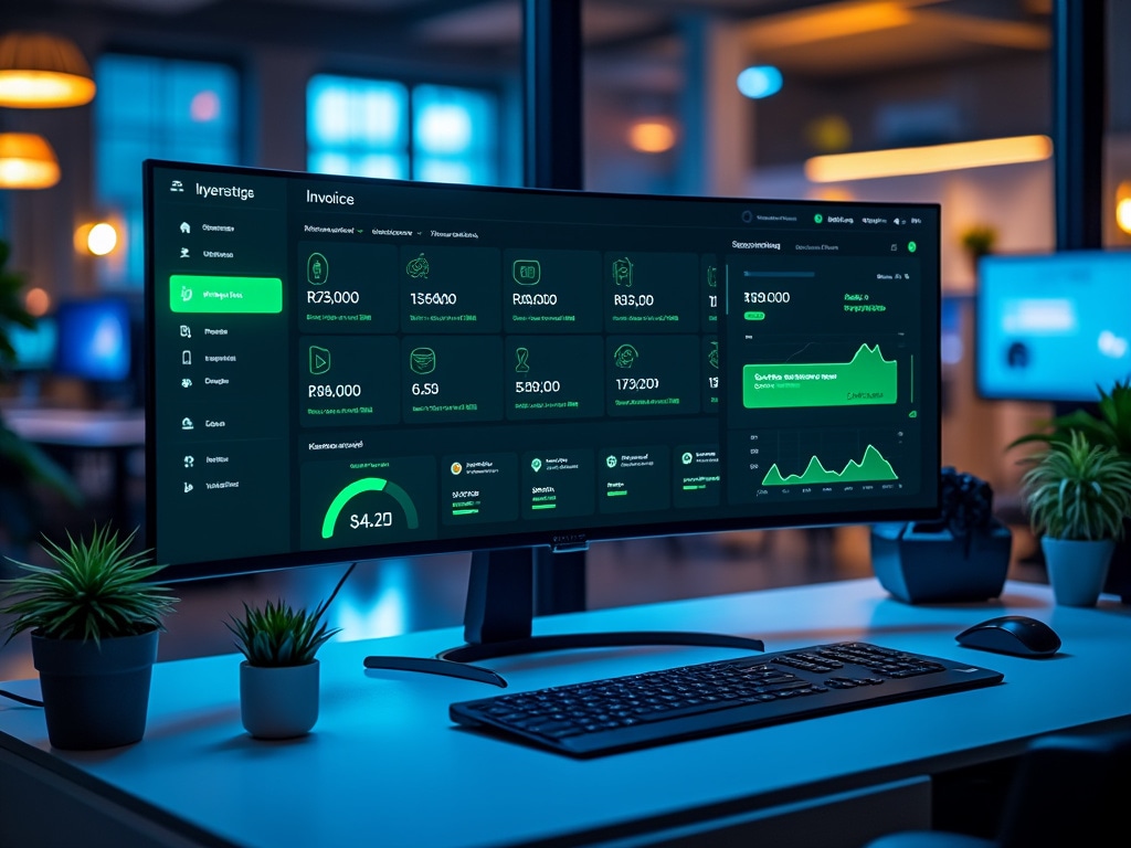 Panel de control de automatización administrativa para pymes